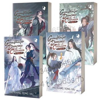 4 Knjige/Set Velemojster Demonski Gojenje: Mo Dao Zu Shi Romanu Vol. 1-4 Strip Angleški Manga Nove Knjige