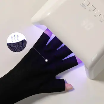 1 Par Anti UV Sevanjem rokavice Rokavice za Enkratno uporabo LED Lučka za Nohte UV Zaščito Rokavice Za Nail Art Gel Lak za Lase Svetlobe Orodje