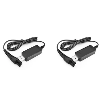 2X USB Polnjenje prek kabla USB Priključite Kabel HQ8505 Napajalni Kabel Polnilnika, Električni Adapter Za Brivnike 7120 7140 7160 7165 7141 7240