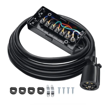 Za RV Prikolico Sedem-Core priključni Kabel Z razdelilnikom Žice Dolge 8 FT Za NAS Plug Deli