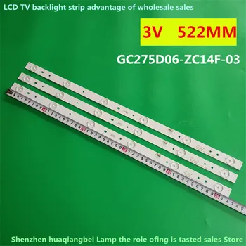 ZA 3pcs/set LED osvetlitve Ozadja trakovi GC275D06-ZC14F-03 303GC275031 za 28PHF2056/T3 1pcs=6led