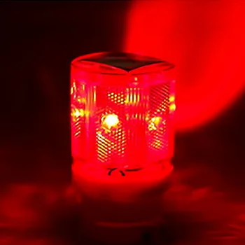 Solarna LED Emergency Light/Sončni pogon opozorilne luči Svetilnik svetlobe Prometa Alarm Svetlobe vrh žerjava Tower crane lučka Cesti Znak Lučka dropship