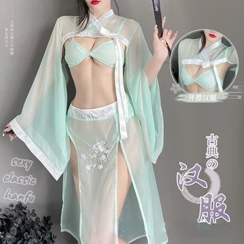 Erotično Vezenje Tradicionalno Kitajsko Obleko, Perilo, Seksi Spodnje Perilo, Cosplay Pravljice Obleke Očesa High End Stari Hanfu Ženske Nova