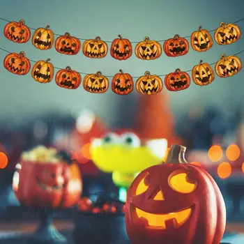 Visi Pumpkin Halloween Buče Obesek Z Vrvjo Duha, s katerimi se Soočajo Bučna Visi Papir, dvostranski Bučna Marmelada Pumpkin Lantern