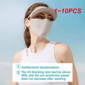 1~10PCS Ženski Poln Obraz Masko za Zaščito pred Soncem Poleti Zaščita pred Soncem Masko Z Roba Prostem, Kolesarjenje, Kampiranje Potovanja za Zaščito pred Soncem