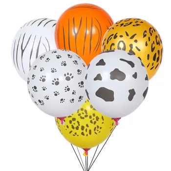 12 50/100 Kos Latex Balon Risanka Leopard Stopinjah Poroko Happy Birthday Latex Ballon Stranka Dekoracijo