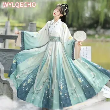 Kitajski Slog Žensk Orientalski Letnik Hanfu Kostume Vezenino Pravljice Obleke Tradicionalne Starodavne Princesa Dnevni Obleke