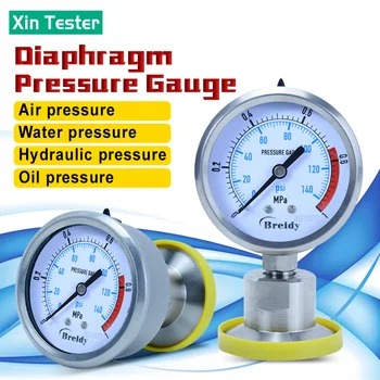 Xin Tester iz Nerjavečega Jekla Glicerol brezplačno Prepone merilnik tlaka 0-2.5 Mpa Zrak, Olje, vodo Hidravlične Merilnik Dia 60mm