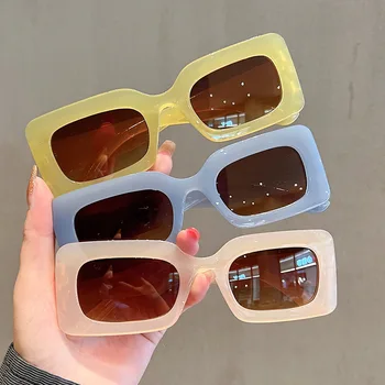 Majhen Kvadrat, Pravokotnik Sončna Očala Za Ženske In Moške Blagovne Znamke Design Luksuzni Poletje Vožnjo Sončna Očala Modni Trend Moški Ženska Očala