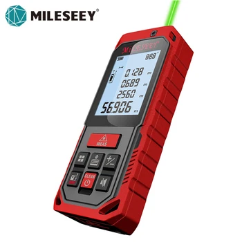 Mileseey Mini Rangefinder Digitalni laserski Merilnik razdalje laserski Trak ukrep Diastimeter orodje 100 M/80/60M-40M Laser Rangefinder
