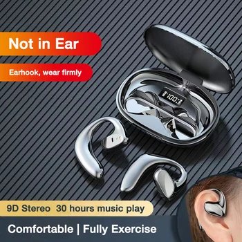 EARDECO Bluetooth Slušalke Brezžične Slušalke Šport držalo za uho Slušalke Slušalke Čepkov z Mic HiFi Stereo Led Zaslon