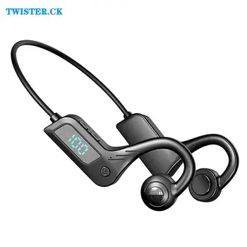 Novo X7 Kostne prevodnosti Slušalke Brezžične Bluetooth Združljiv Stereo Slušalke Vodoodporni Digitalni Prikaz Prenosni Športne Slušalke