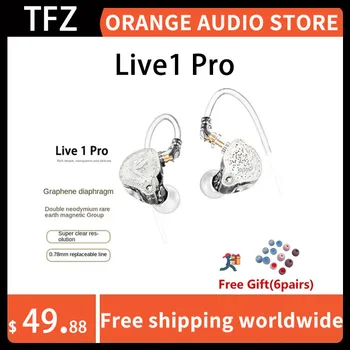TFZ Live1 Pro SUPERTFZ 3,5 mm/Tip-c V Uho Slušalke Hifi Noice Preklic Zaslon Slušalke Žične Čepkov DJ Gaming Slušalke