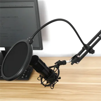 Kondenzatorski Mikrofon Nosilec Vzmetenje Mikrofon Kit Bm800 za Mobilni Telefon, Računalnik Živo, Snemanje