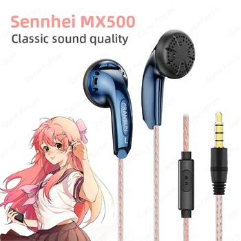 Klasična Čepi Sennhei MX500 Močan Bas Žično Čepkov Hi-fi Stereo Slušalke, USB-C 3.5 mm Pregleden Slušalke Z Mikrofonom