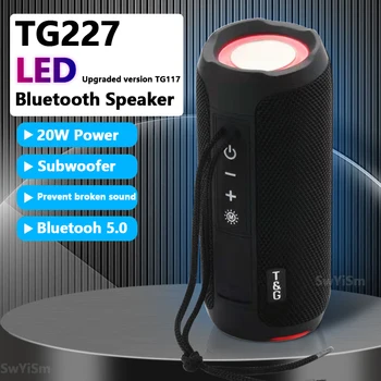 TG227 Prenosni Bluetooth Brezžični Zvočnik Bass Subwoofer Nepremočljiva Prostem Stolpec Boombox Stereo Zvočnik Music Center FM TF