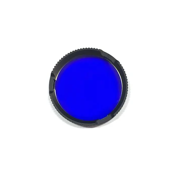 Modro Steklo Objektiv S Plastično Filter Primeru Za P T E M Series LED Svetilka z Glavo Nit
