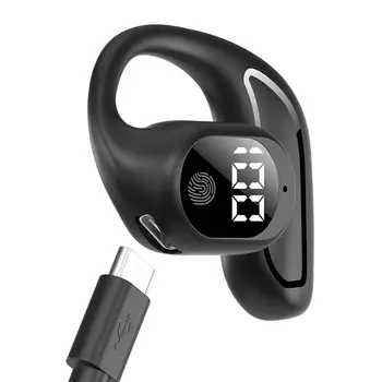 Posnetek Na Čepkov Kostne Prevodnosti Slušalke Modri Zob HIFI Stereo Brezžične Slušalke Za Treninge In Teče LED Digitalni Displa