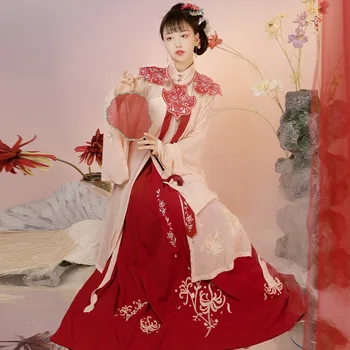 Halloween Kitajski Slog Rdeče Hanfu Cosplay Kostume, Obleke za Ženske Fazi Rabo Ljudskega Plesnega Haljo Hanfu Obleko