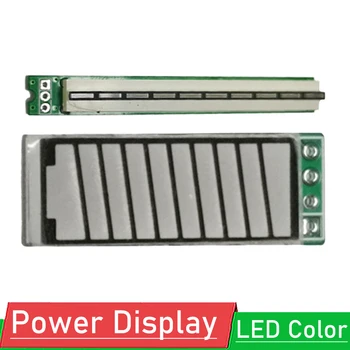LED zaslon litijeva baterija, vklop, prikaz modul B10RYGB 10-segment 4 barvni digitalni cev Napetost lightbar 3.2 Proti 3,7 V 0