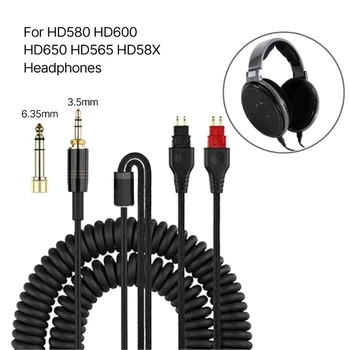 Zamenjava Kolobarjih Slušalke Kabel za HD580 HD600 HD650 HD565 HD58X Slušalke Kabel Odlično Trpežnost, Mora Imeti dodatno Opremo