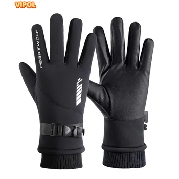 Tople rokavice za moške na prostem zaslonu na dotik nove zimske smučarske rokavice veter dokaz splashproof anti slip kolesarske rokavice guantes