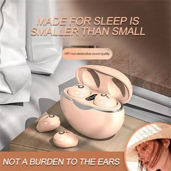 Nevidni Slušalke Bluetooth 5.3 Brezžično in-Ear Slušalke HIFI Stereo Zmanjšanje Hrupa Čepkov Res Mini Slušalke Igralec