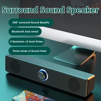 FUGEZA Home Theater Sound Sistem Bluetooth Zvočnik 4D Surround Soundbar Računalnik Zvočnik Za TV Soundbar Polje Subwoofer Music Box