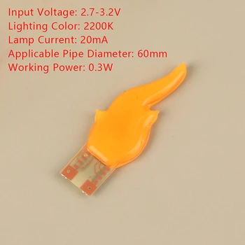 3V LED Žarnice Cob Flash Plamen Sveče Modeliranje Žarilno 1900-2200K Diode Svetlobe Dekoracija Žarnice Diy Retro Sveča, Luč 0