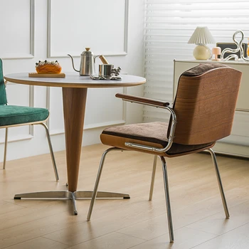 Nordijska luč luksuzni mizo stol doma naslonjalo jedilni stol, preproste letnik priložnostne kave stol žamet oblazinjeno fotelj
