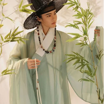 Ming Dinastija Kitajski Hanfu Moški Stari Slog Študent Letnik moški Kostum Halloween Cosplay Kostum Obleko Za Moške Določa hanfu 1