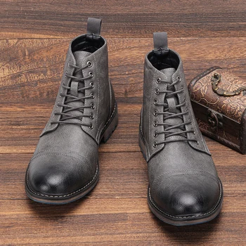 7-13 škornji moški 2023 moda udobno blagovne znamke čevlji usnjeni #AL636 1