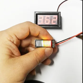 LED zaslon litijeva baterija, vklop, prikaz modul B10RYGB 10-segment 4 barvni digitalni cev Napetost lightbar 3.2 Proti 3,7 V 1