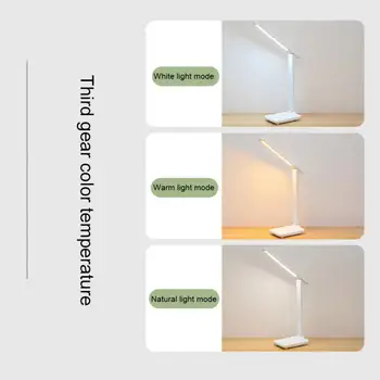 Namizne Svetilke Oči Zaščito Dotik Zatemniti LED Luči Študentskih Spalnico Spalnica Branje USB, Baterije za Namizno Svetilko Posebno Darilo 1