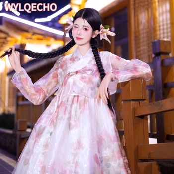 Novi korejski Yanji Hanbok korejski Princesa Polno Kostum Sodišče Obleko Fazi Plesna Predstava Kostumi za Ženske korejski Obleki 2