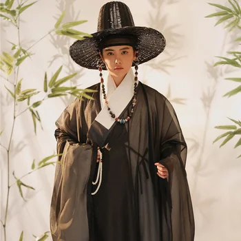 Ming Dinastija Kitajski Hanfu Moški Stari Slog Študent Letnik moški Kostum Halloween Cosplay Kostum Obleko Za Moške Določa hanfu 2