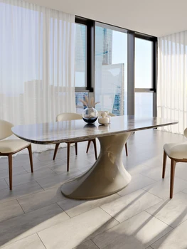 Villa Velik Apartma Ustvarjalne Hong Kong Italijanski Marmor Jedilnico-Tabela 3