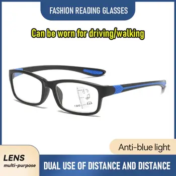 Multifokalna Anti-Modra Svetloba Obravnavi Očala Zaščito Za Oči Postopno Bližini Daleč Daljnovidnost Očala Blue Ray Blokiranje Ultralahkih 3