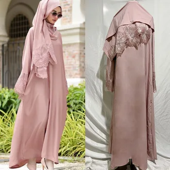 Muslimansko Obleko, Hidžab Na Bližnjem Vzhodu, Ženske Haljo Malajski Indonezijski Headscarf Haljo Femme Musulmane Vestidos Arabes Dubaj Y Turcos 3