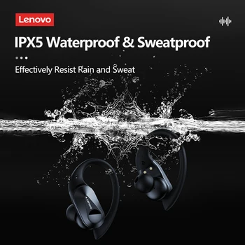 Novi Lenovo LP75 TWS Športne Slušalke Bluetooth 5.3 Brezžične Slušalke Nepremočljiva HiFi Stereo Zmanjšanje Hrupa Čepkov z Mics 4