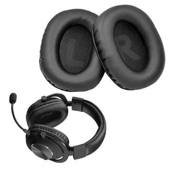 Zamenjava Earpads Blazine za Logitech G Pro X Slušalke Slušalke Usnje Earmuff Uho Kritje Earcups(Modra PU) 4