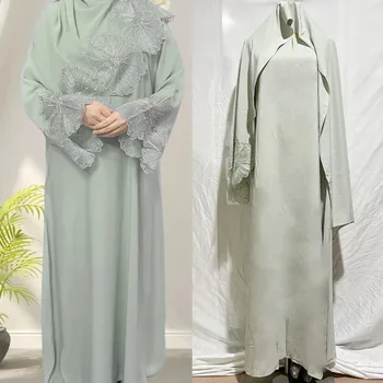 Muslimansko Obleko, Hidžab Na Bližnjem Vzhodu, Ženske Haljo Malajski Indonezijski Headscarf Haljo Femme Musulmane Vestidos Arabes Dubaj Y Turcos 4