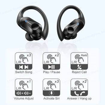 Novi Lenovo LP75 TWS Športne Slušalke Bluetooth 5.3 Brezžične Slušalke Nepremočljiva HiFi Stereo Zmanjšanje Hrupa Čepkov z Mics 5