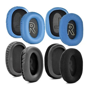 Zamenjava Earpads Blazine za Logitech G Pro X Slušalke Slušalke Usnje Earmuff Uho Kritje Earcups(Modra PU) 5