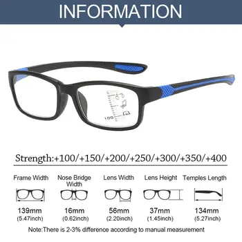 Multifokalna Anti-Modra Svetloba Obravnavi Očala Zaščito Za Oči Postopno Bližini Daleč Daljnovidnost Očala Blue Ray Blokiranje Ultralahkih 5